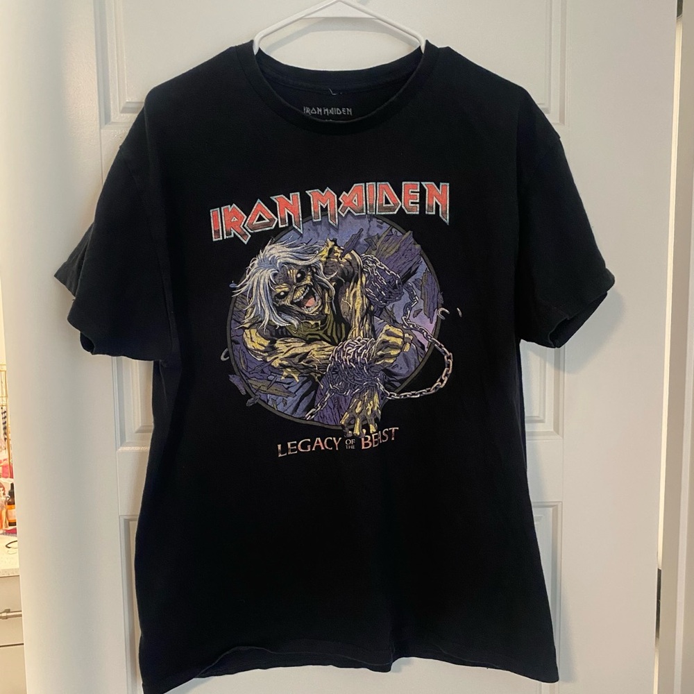 Iron Maiden Legacy of the Beast Graphic Band Tee Black Unisex Large - Picture 2 of 6